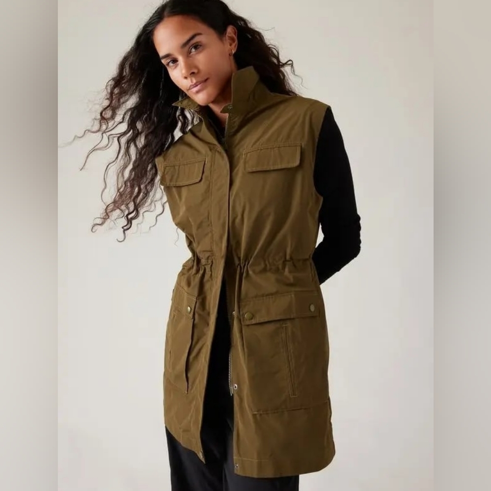 Athleta Olive Green Utility Vest for Women